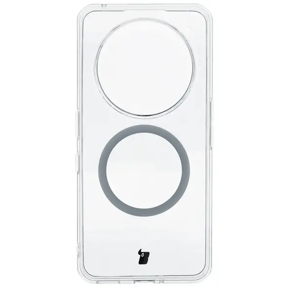 Etui z pierścieniem magnetycznym Bizon Case CrystalO do Nothing Phone (3a) Pro przezroczyste