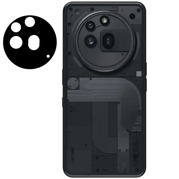 Szkło na aparat Bizon Glass Silk Lens do Nothing Phone (3a) Pro [2 PACK]