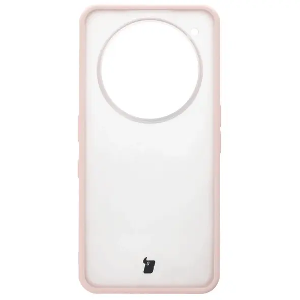 Etui Bizon Case Angelo do Nothing Phone (3a) Pro półprzezroczyste z różową ramką