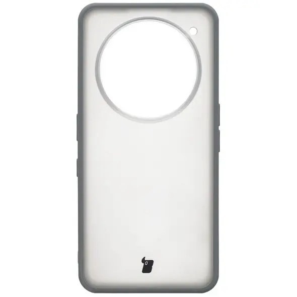 Etui Bizon Case Angelo do Nothing Phone (3a) Pro półprzezroczyste z szarą ramką