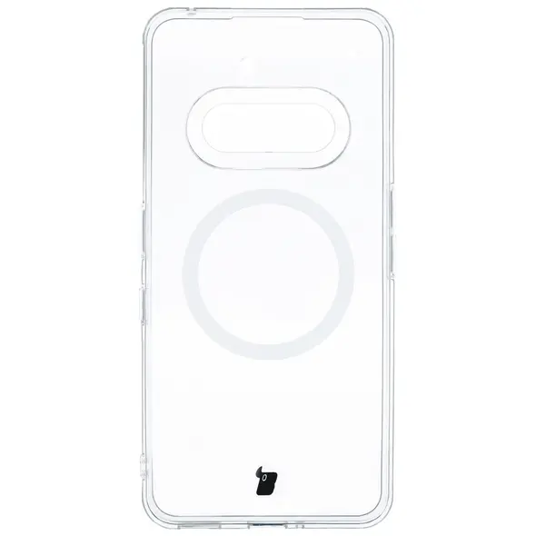 Etui z pierścieniem magnetycznym Bizon Case CrystalO do Nothing Phone (3a) przezroczyste