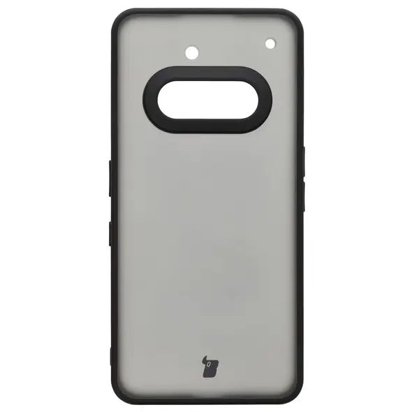 Etui Bizon Case Angelo do Nothing Phone (3a) przydymione z czarną ramką