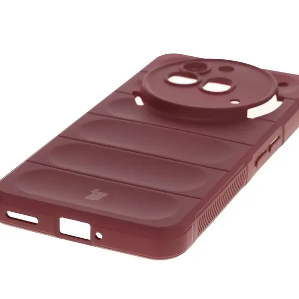 Pancerne etui Bizon Case Tur do Nothing Phone (3a) Pro burgundowe