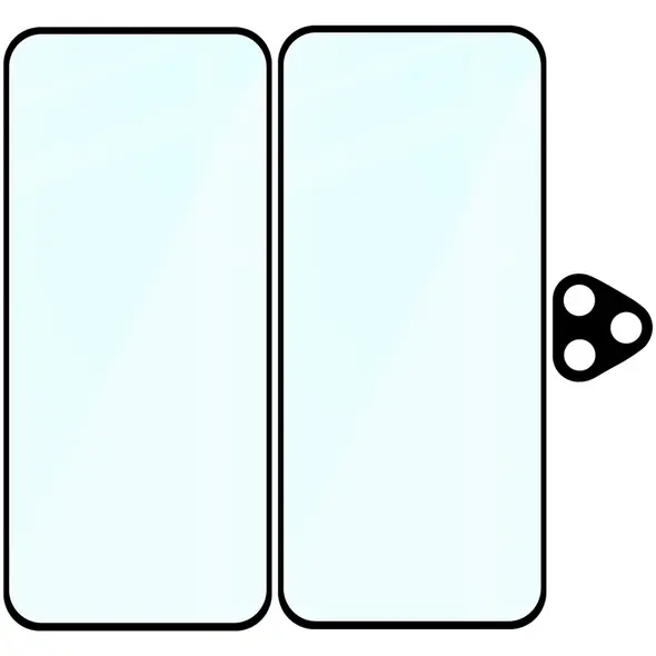 2x szkło na ekran + 1x na aparat Bizon Edge 2 Pack do Honor 400 Lite 5G