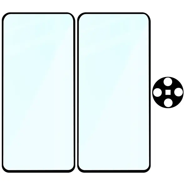 2x szkło na ekran + 1x szkło na aparat Bizon Edge 2 Pack do Oppo Find X8 Pro
