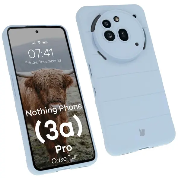 Pancerne etui Bizon Case Tur do Nothing Phone (3a) Pro jasnoniebieskie