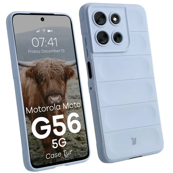 Pancerne etui Bizon Case Tur do Motorola Moto G56 5G jasnoniebieskie