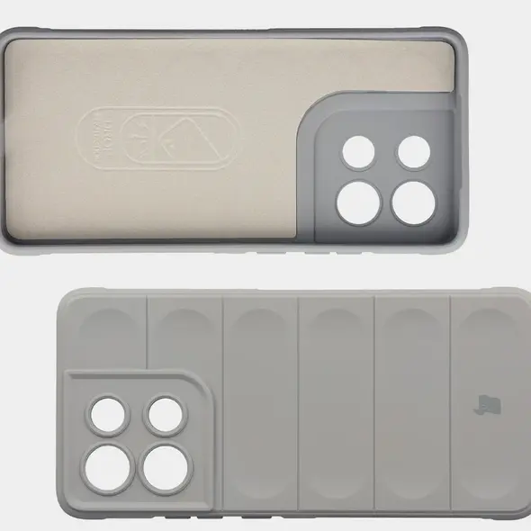 Pancerne etui Bizon Case Tur do Motorola Moto G86 5G jasnoszare