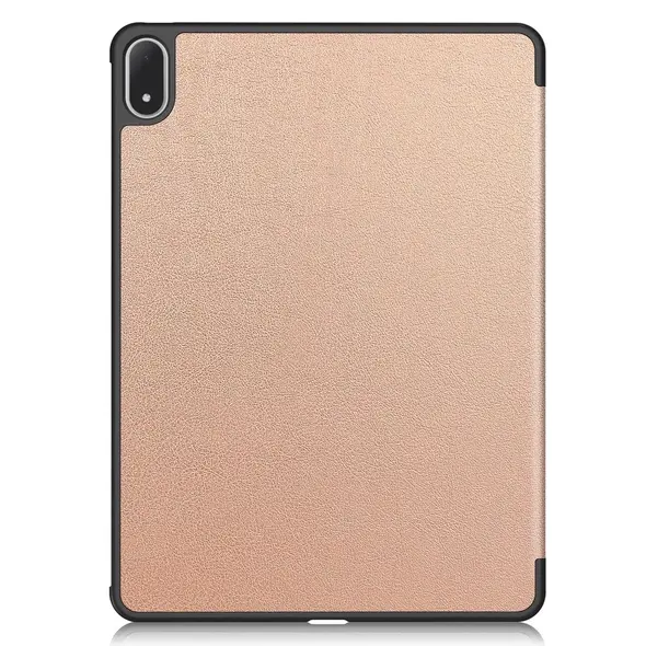 Etui z klapką Bizon Case Tab Croc do OnePlus Pad 3 / 2 Pro / OPPO Pad 4 / 4 Pro różowozłote