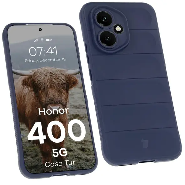 Pancerne etui Bizon Case Tur do Honor 400 5G granatowe