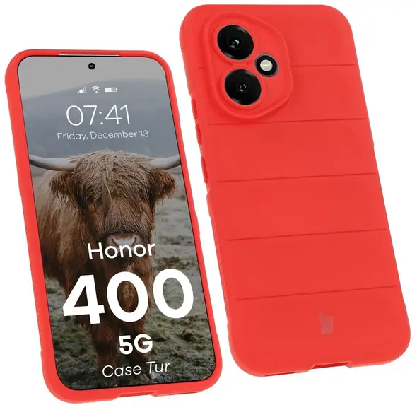 Pancerne etui Bizon Case Tur do Honor 400 5G czerwone