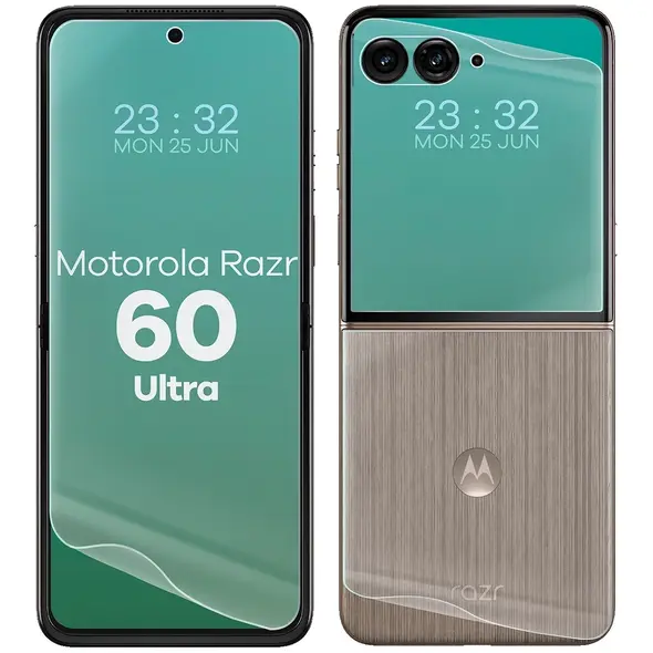 Folia hydrożelowa na tył i przód Bizon Glass Hydrogel Set do Motorola Razr 60 Ultra