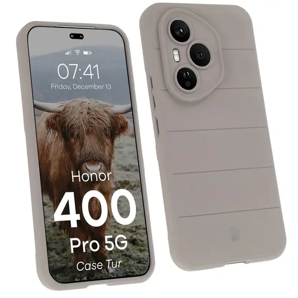 Pancerne etui Bizon Case Tur do Honor 400 Pro jasnoszare