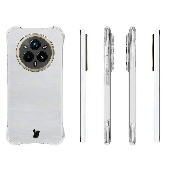 Etui + 2x folia na ekran Bizon Case Clear Pack do Realme 14 Pro+ Plus 5G
