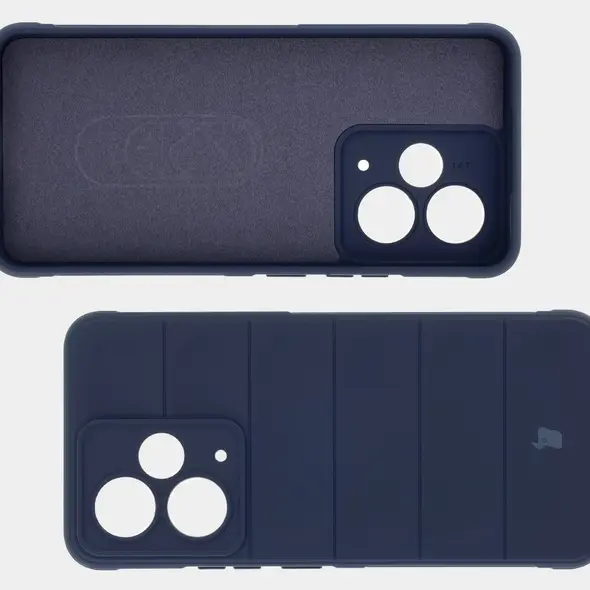 Pancerne etui Bizon Case Tur do Realme 14T 5G granatowe