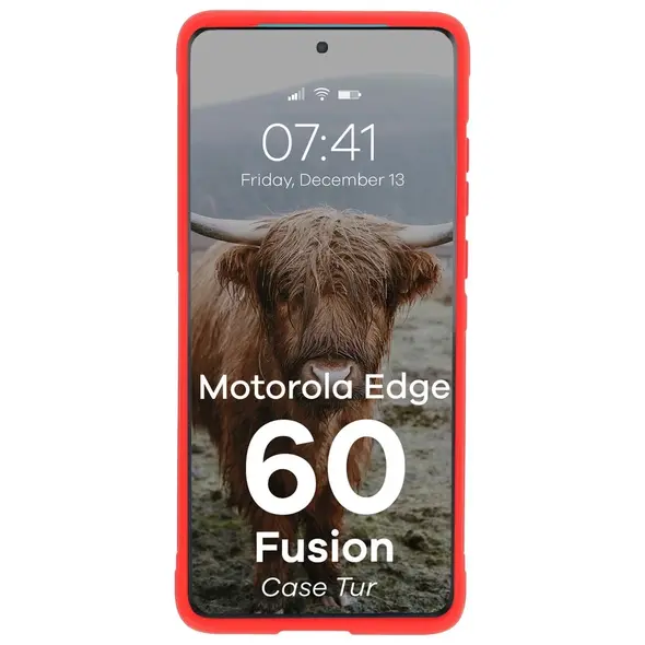 Pancerne etui Bizon Case Tur do Motorola Edge 60 / 60 Fusion czerwone