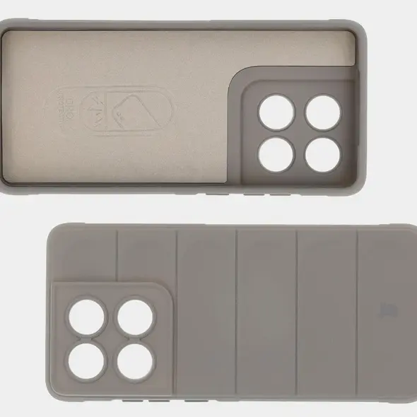 Pancerne etui Bizon Case Tur do Motorola Edge 60 / 60 Fusion jasnoszare