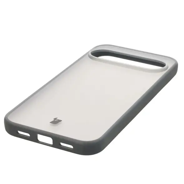 Etui Bizon Case Angelo do Google Pixel 10 Pro XL półprzezroczyste z szarą ramką