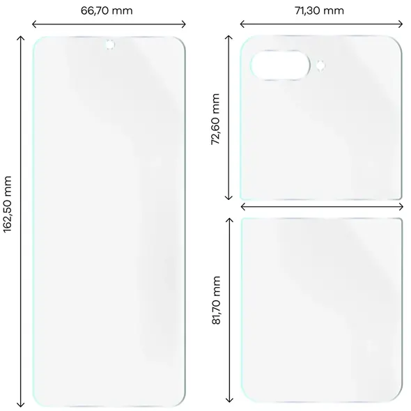 Folia hydrożelowa na tył i przód Bizon Glass Hydrogel Set do Motorola Razr 60