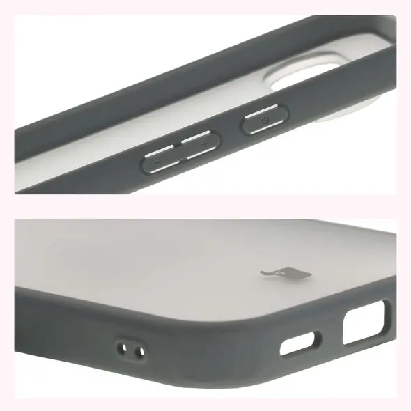 Etui Bizon Case Angelo do Google Pixel 10 / 10 Pro półprzezroczyste z szarą ramką