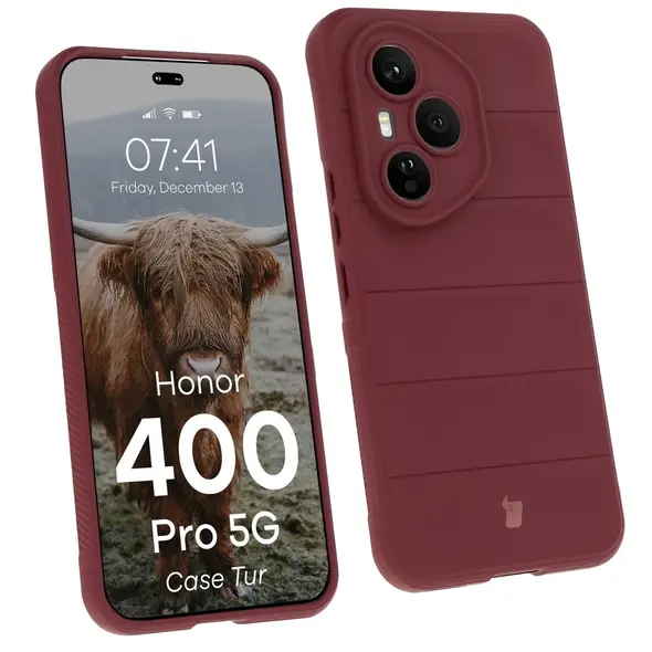 Pancerne etui Bizon Case Tur do Honor 400 Pro burgundowe