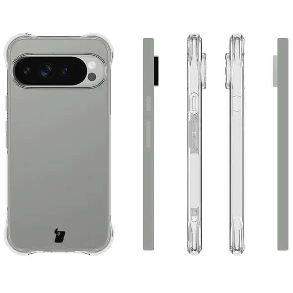 Elastyczne etui Bizon Case Salpa do Google Pixel 10 Pro XL przezroczyste