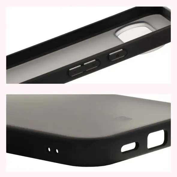 Etui Bizon Case Angelo do Google Pixel 10 Pro XL przydymione z czarną ramką