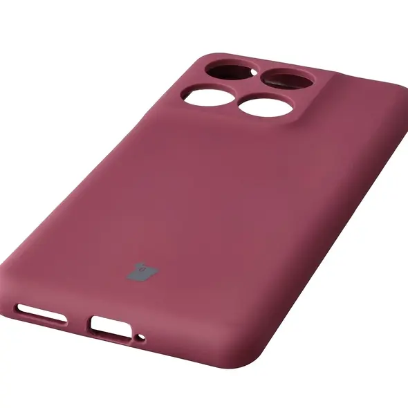 Silikonowe etui Bizon Soft Case do Motorola Edge 60 Fusion / 60 ciemnofioletowe