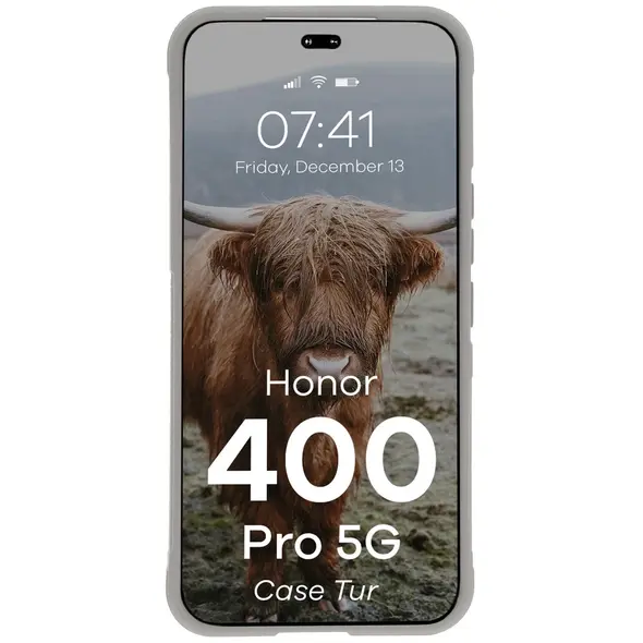 Pancerne etui Bizon Case Tur do Honor 400 Pro jasnoszare