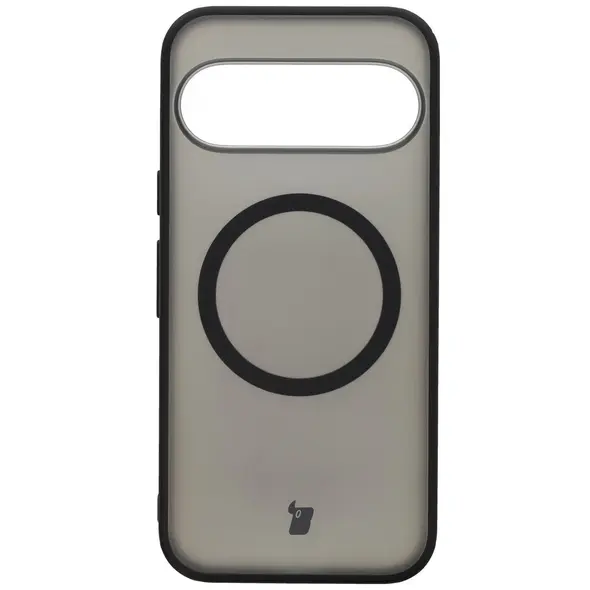 Etui z pierścieniem magnetycznym Bizon Case MatteO do Pixel 10 / 10 Pro przydymione-czarne