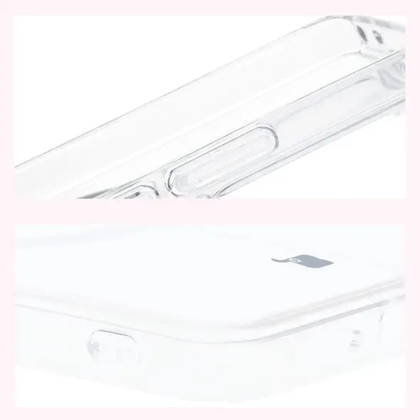 Etui z pierścieniem magnetycznym Bizon Case CrystalO do Realme GT 7 / 7T przezroczyste