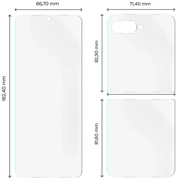 Folia hydrożelowa na tył i przód Bizon Glass Hydrogel Set do Motorola Razr 60 Ultra