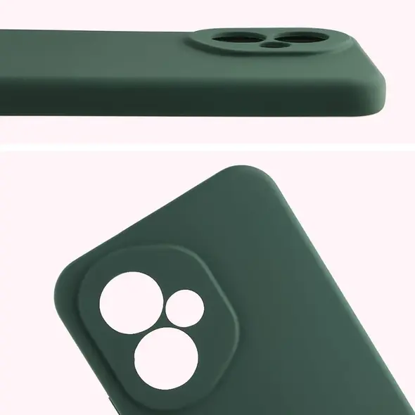Silikonowe etui Bizon Soft Case do Honor 400 ciemnozielone