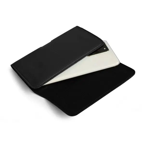 Kabura LURESKO HEL XXL do paska Eco etui na telefon 170x85x12 (czarny karbowany czarny nić)