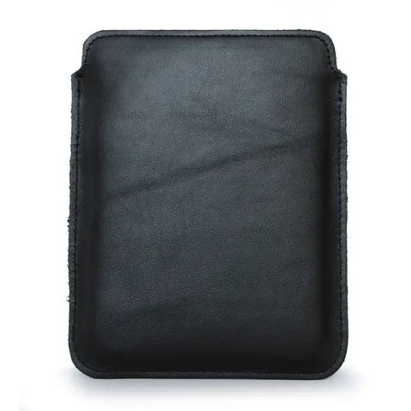 Skórzane etui LURESKO MASTER M na ebook 177x130x9mm (czarny gładki czarna nić) (PAP)