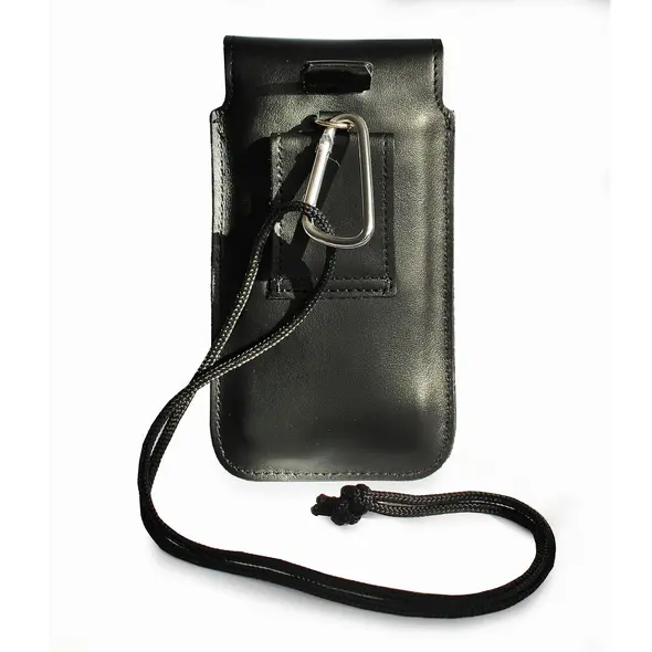 Skórzane etui LURESKO Vissa S na szyję S 144x71x9mm - BLACK