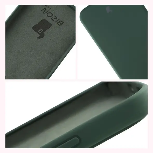 Silikonowe etui Bizon Soft Case do Honor 400 ciemnozielone
