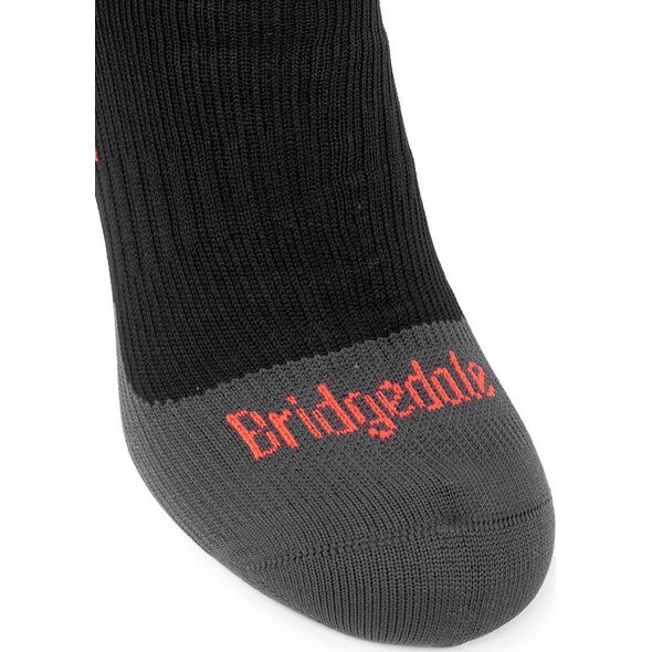 Bridgedale Skarpety wodooszczelne Bridgedale StormSock Heavy Knee - black/red 40 - 43
