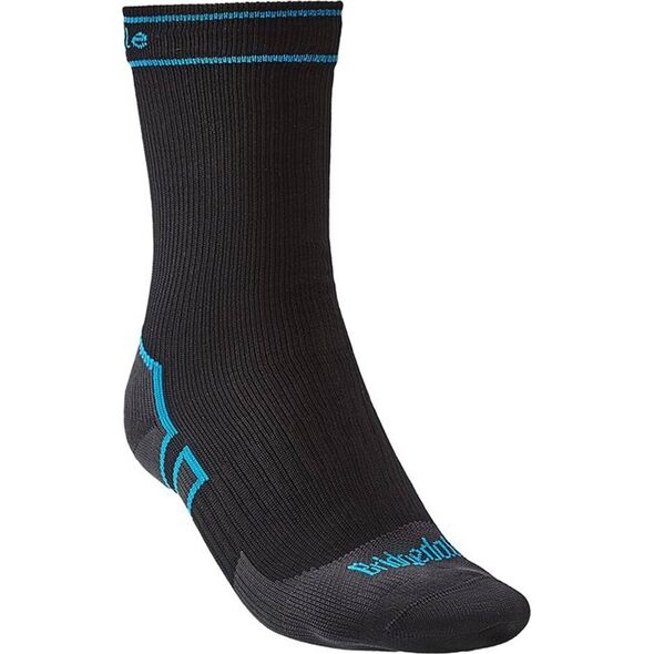 Bridgedale Skarpety wodoodporne Bridgedale StormSock Mid Boot - black/blue 48+