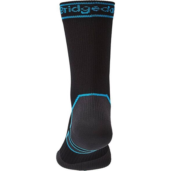 Bridgedale Skarpety wodoodporne Bridgedale StormSock Mid Boot - black/blue 48+
