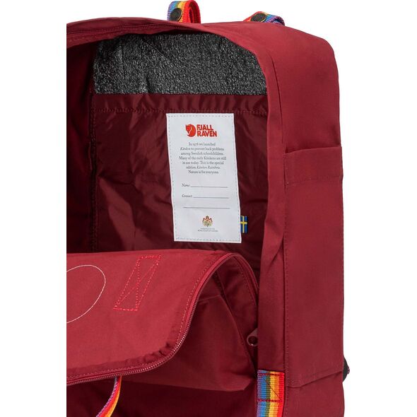 Plecak turystyczny Fjallraven Plecak Fjallraven Kanken Ox Red-Rainbow Pattern F23620-326-907