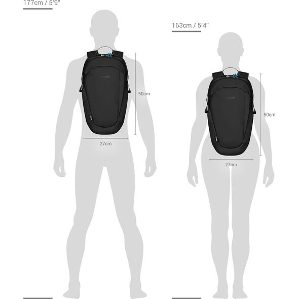 Pacsafe Plecak wodoszczelny antykradzieżowy 18l Pacsafe ECO CX Econyl - niebieski