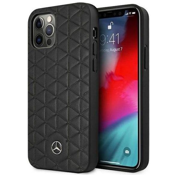 Mercedes Mercedes MEHCP12LSPSBK iPhone 12 Pro Max 6,7" czarny/black hardcase Leather Quilted Embossed