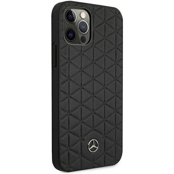 Mercedes Mercedes MEHCP12LSPSBK iPhone 12 Pro Max 6,7" czarny/black hardcase Leather Quilted Embossed