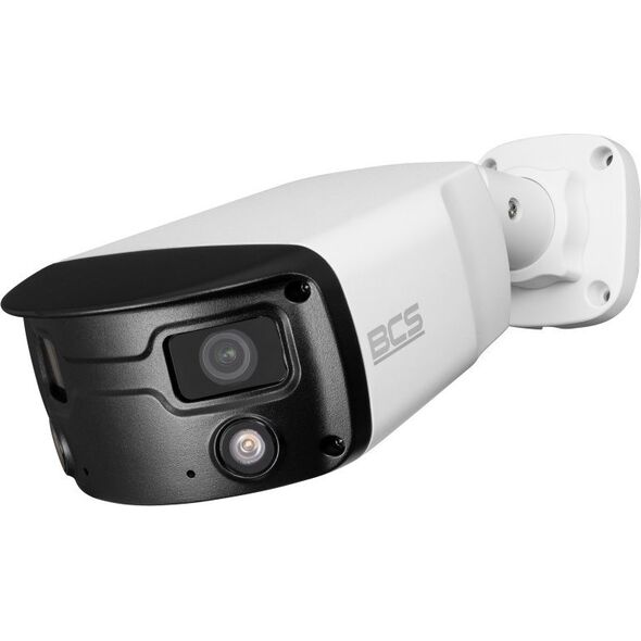 Kamera IP BCS Kamera tubowa panoramiczna IP 4Mpx BCS-P-PIP2X4FCL3-Ai1, NightColor, WhiteLight, mikrofon, głośnik