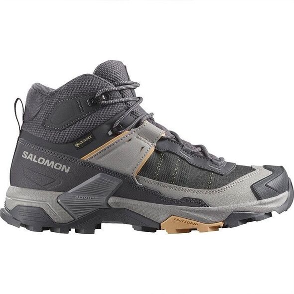 Buty GORE TEX damskie Salomon X Ultra 5 Mid GTX - iron/gull/clay rozmiar: 39
