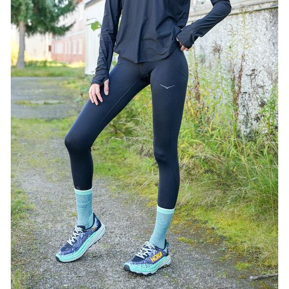 Legginsy damskie do biegania Hoka Novafly Run Tight 25 - black rozmiar: s