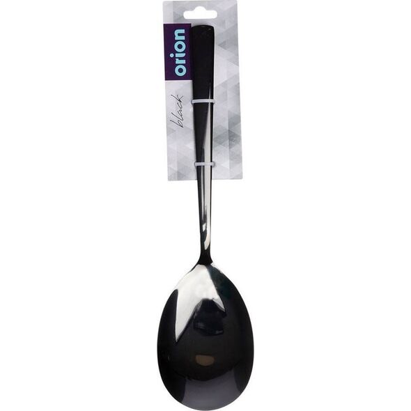 Orion Łyżka do sałaty stalowa czarna 25 cm BLACK