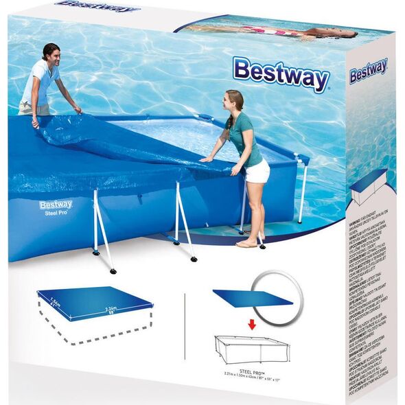 Bestway Bestway Pokrywa na basen Flowclear, 221 x 150 cm