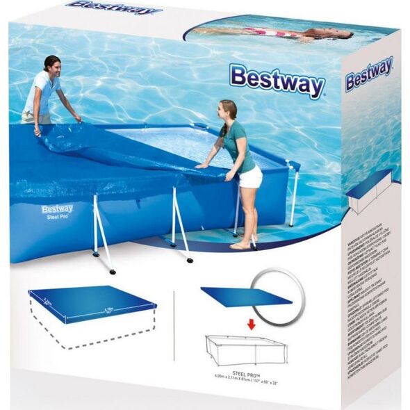 Bestway Pokrywa do basenu stelażowego 400 x 211 cm Bestway 58107